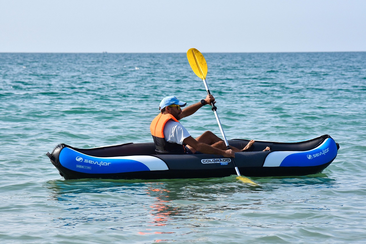 Happy group of kayakers